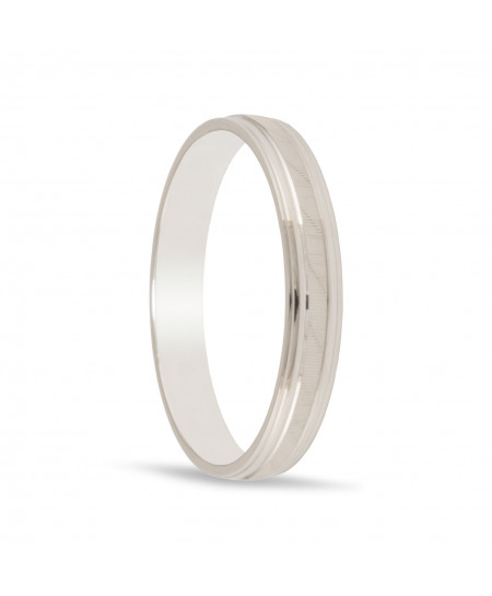 Alianza oro 18K blanco,...