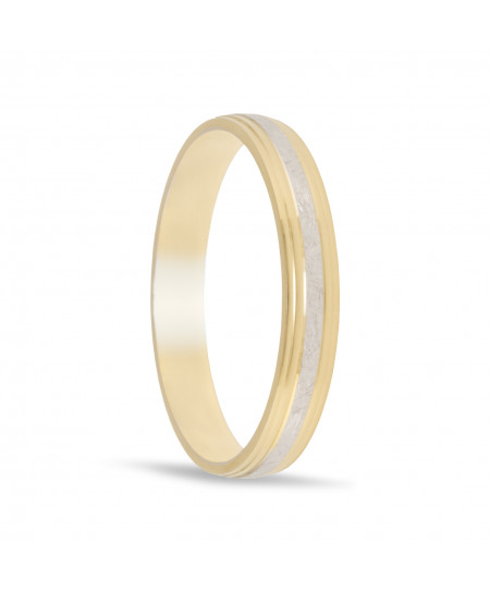 Alianza oro 18K bicolor...