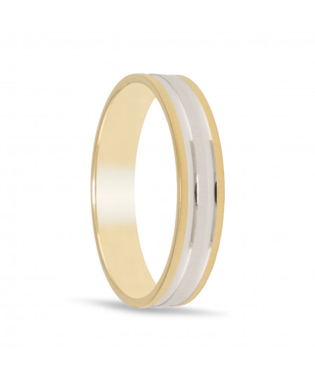 Alianza oro 18K bicolor,...