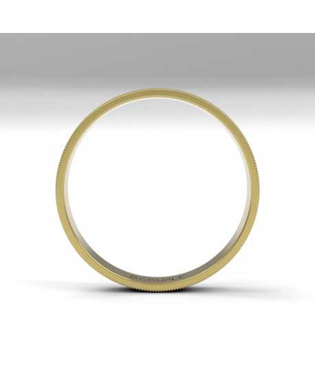 Alianza oro 18K amarillo mate y...