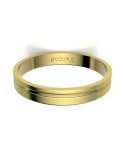Alianza oro 18K amarillo, mate de 3 mm de ancho