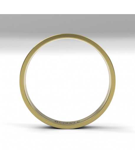 Alianza oro 18K amarillo, mate de 3...