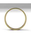 Alianza oro 18K amarillo, mate de 3 mm de ancho