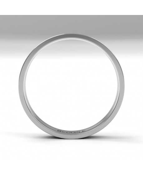 Alianza oro 18K blanco mate de 3 mm...