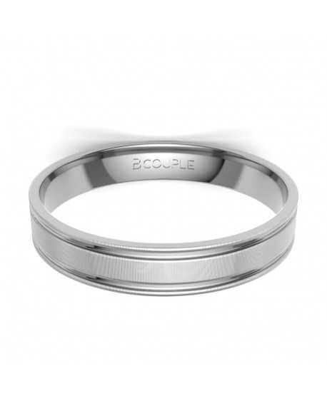 Alianza Trend Plana Oro 18K Blanco de...