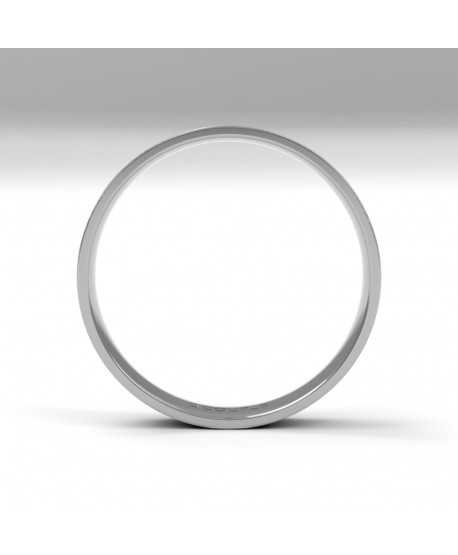 Alianza Trend Plana Oro 18K Blanco de...