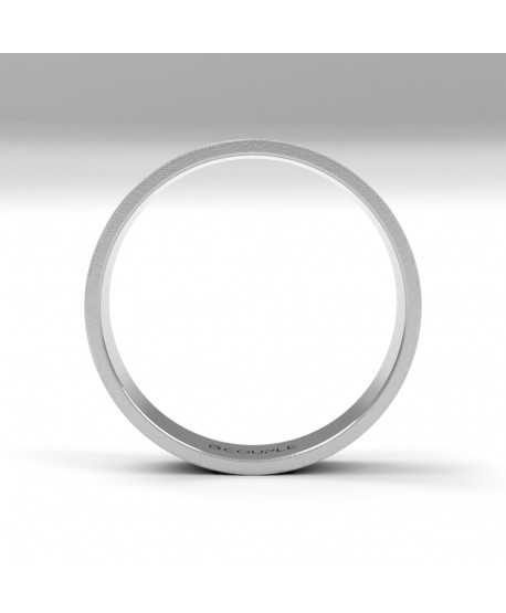 Alianza Trend Plana Oro 18K Blanco de...