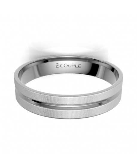 Alianza Trend Oro 18K Blanco de 4mm