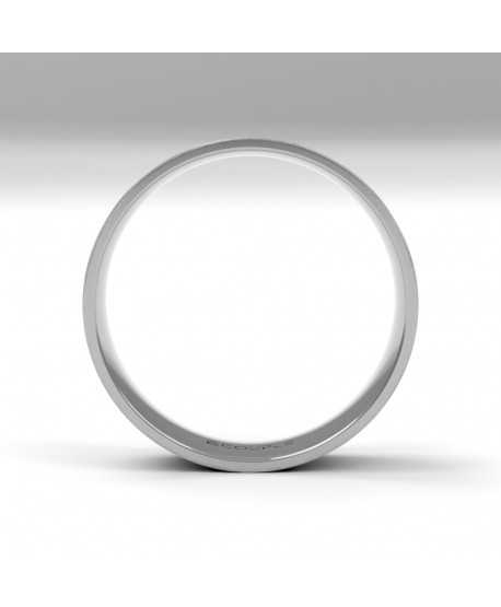 Alianza Trend Plana Oro 18K Blanco de...