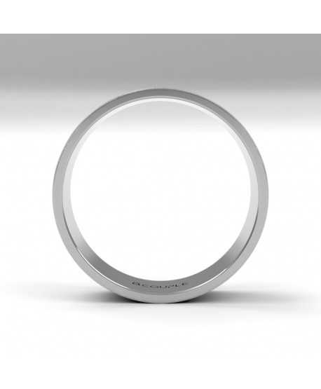 Alianza Trend Plana Oro 18K Blanco de...