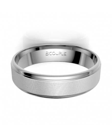 Alianza Trend Plana Oro 18K Blanco de...