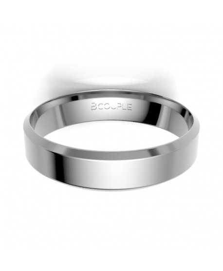 Alianza Trend Plana Oro 18K Blanco de...