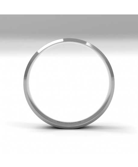 Alianza Trend Plana Oro 18K Blanco de...