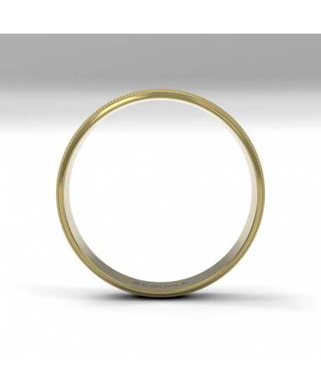 Alianza oro 18K amarillo mate y...