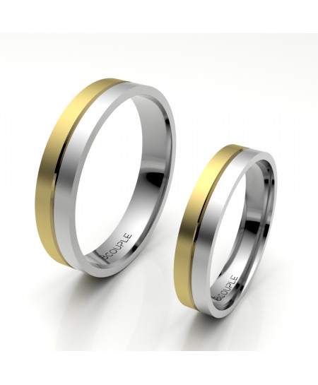 Alianza Oro Bicolor 18K...