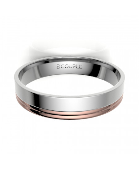 Alianza de oro 18K bicolor... 2