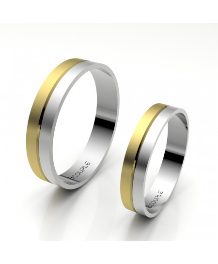 Alianza oro 18K bicolor...