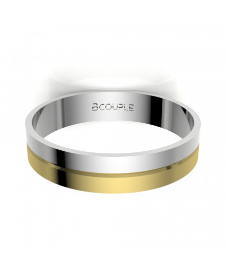 Alianza oro 18K bicolor... 2