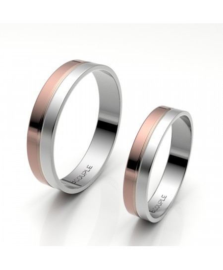 Alianza oro 18K bicolor...