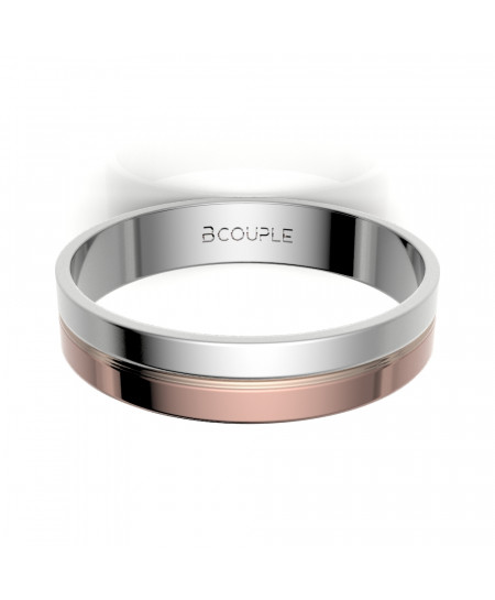 Alianza oro 18K bicolor... 2