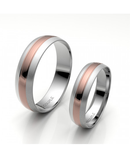 Alianza Oro Bicolor Rosa y...