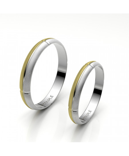 Alianza oro 18K bicolor,...