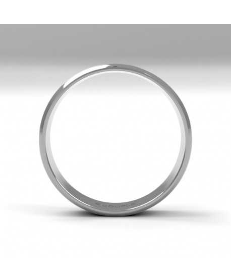 Alianza Trend Plana Oro 18K Blanco de...