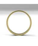 Alianza Clásica plana oro 18K amarillo 3mm x 1mm - interior plano