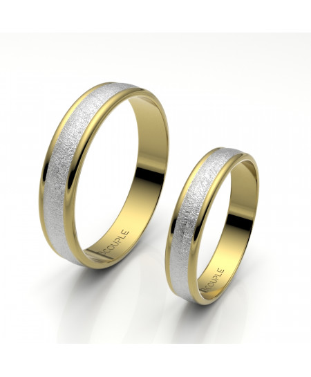 Alianza Oro Bicolor 18K 4mm...