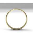 Alianza Clásica Media caña Oro 18K Amarillo 5 mm x 1,40 mm - Interior Confort