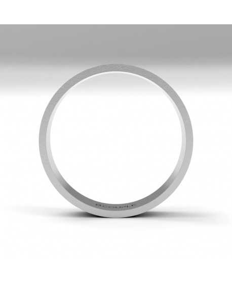 Alianza Trend Plana Oro 18K Blanco de...