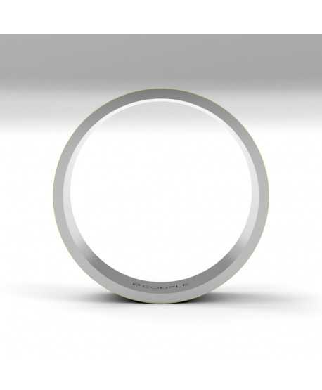 Alianza Trend Plana Oro 18K Blanco de...