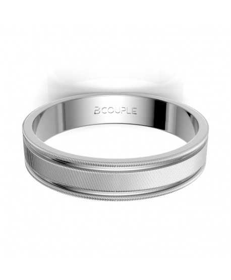 Alianza Trend Oro 18K Blanco de 4mm