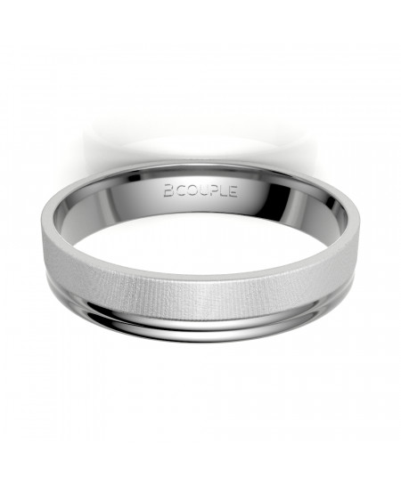 Alianza oro 18K mate y... 2