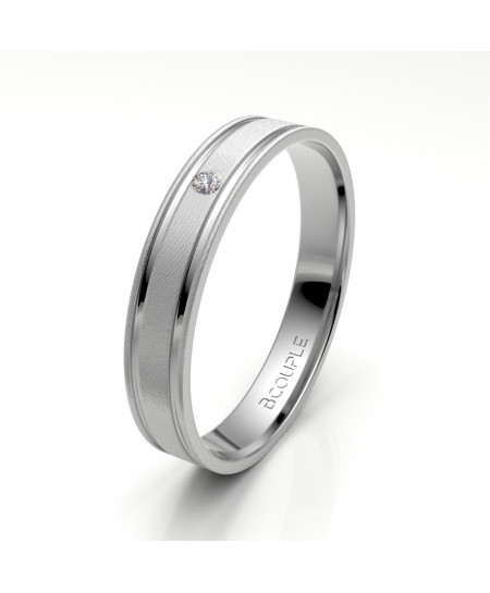 Alianza Diamante de Oro 18K...