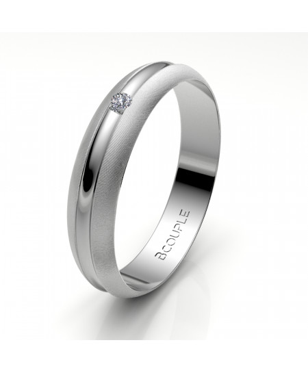 Alianza Diamante de Oro 18K...