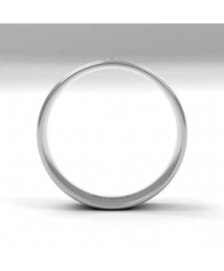 Alianza Diamante de Oro 18K Blanco 5,5mm