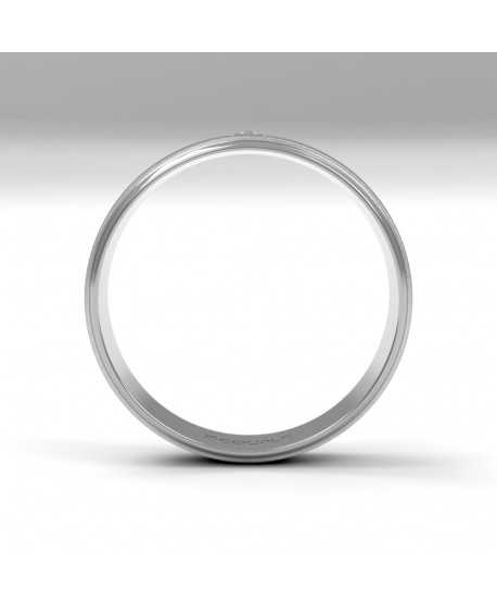 Alianza Diamante de Oro 18K Blanco 4,5mm