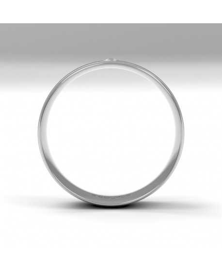 Alianza Diamante de Oro 18K Blanco 5,5mm