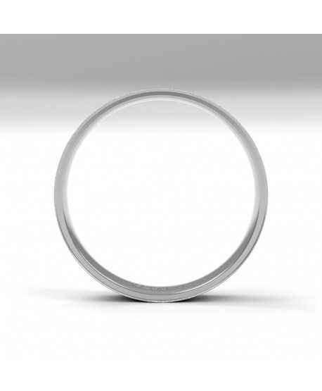 Alianza Trend Plana Oro 18K Blanco de...