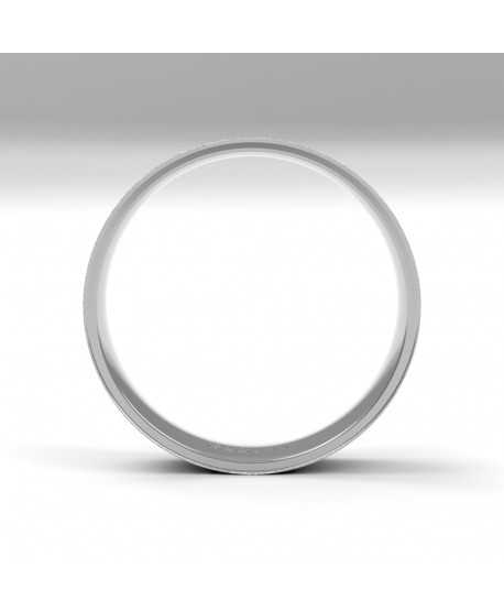 Alianza Trend Plana Oro 18K Blanco de...