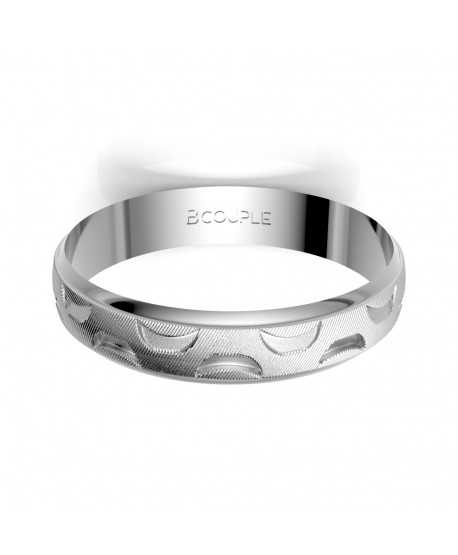 Alianza Trend Oro 18K Blanco de 4mm