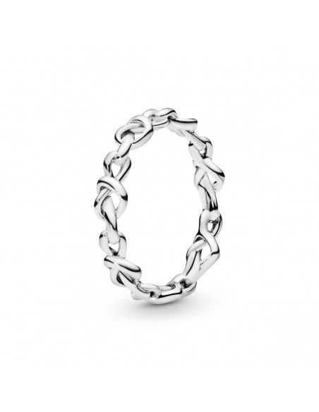 Anillo Corazones Anudados en plata de primera ley 198018