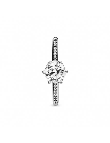 Anillo en plata de ley Corona Brillante 198289CZ