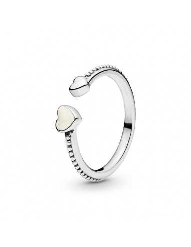 Anillo en plata de ley Corazones de...