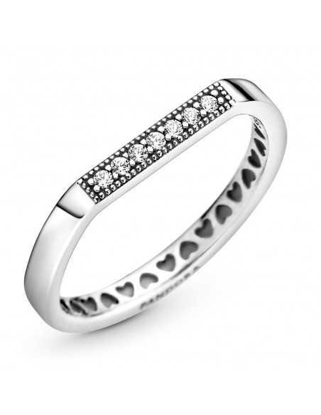 Anillo en plata de ley Barra Brillante 199041c01