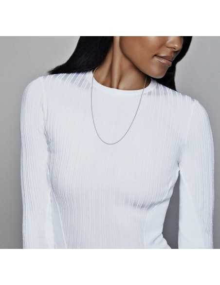 Collar en plata de ley Esfera Pulida 399104C00-60