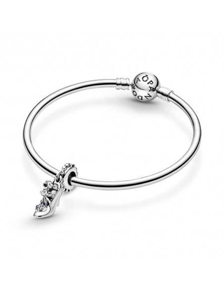 Charm Colgante en plata de ley Zapato de Cristal Cenicienta de Disney 799192C01