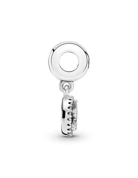 Charm Colgante en plata de ley Copo de Nieve Circular Brillante 799222C01