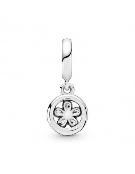 Charm Colgante en plata de ley Copo de Nieve Circular Brillante 799222C01